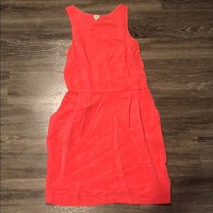Neon Pink Wilfred Silk Pocket Dress